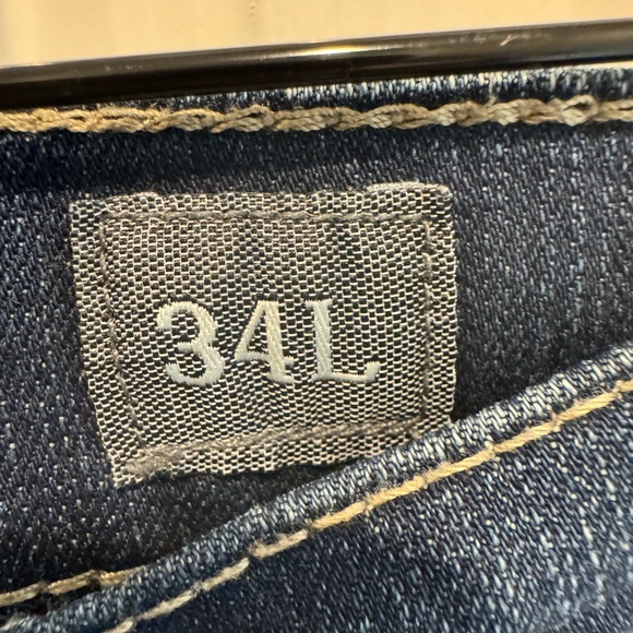 Mens BKE Denim Distressed Straight Leg Blue Jeans Size 34L - Picture 13 of 15